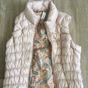 Pure + Good Anthropologie light gold puffer  NWOT